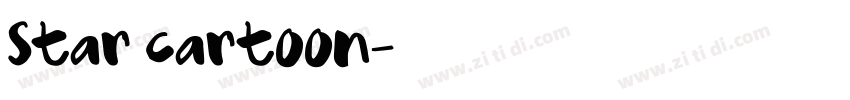 star cartoon字体转换